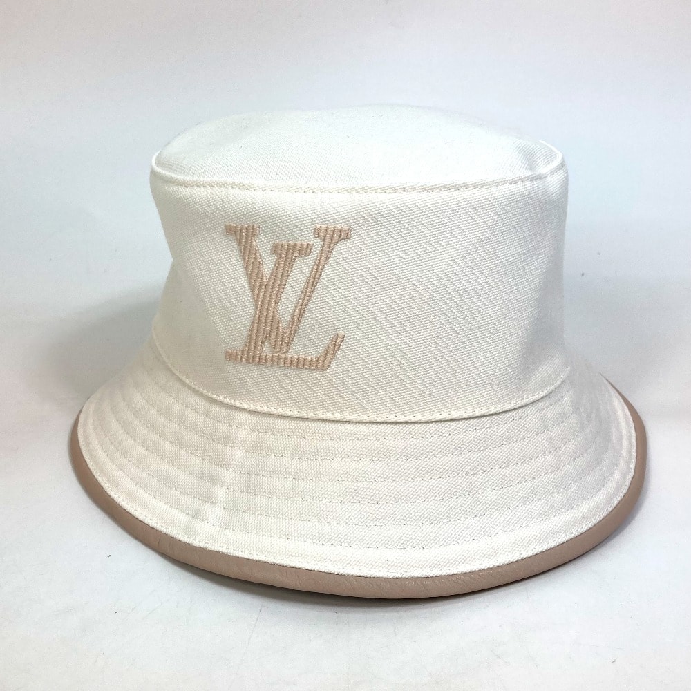 ルイヴィトン LOUIS VUITTON バケット M77575 アパレル ボブ・LV バディー ハット コットン ホワイト 未使用