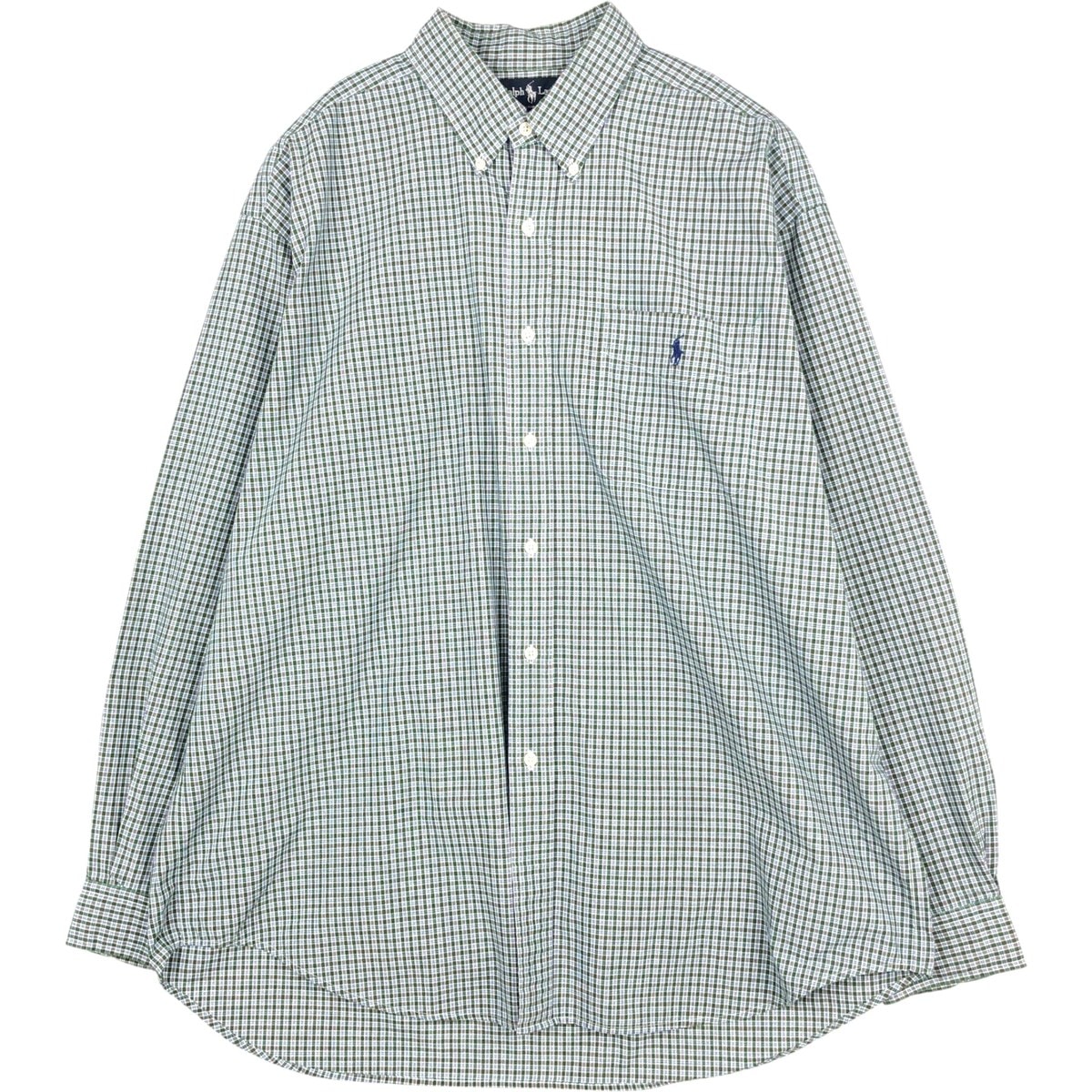 古着 ラルフローレン Ralph Lauren BLAIRE 長袖 ボタンダウンチェックシャツ メンズXL相当/eaa676760