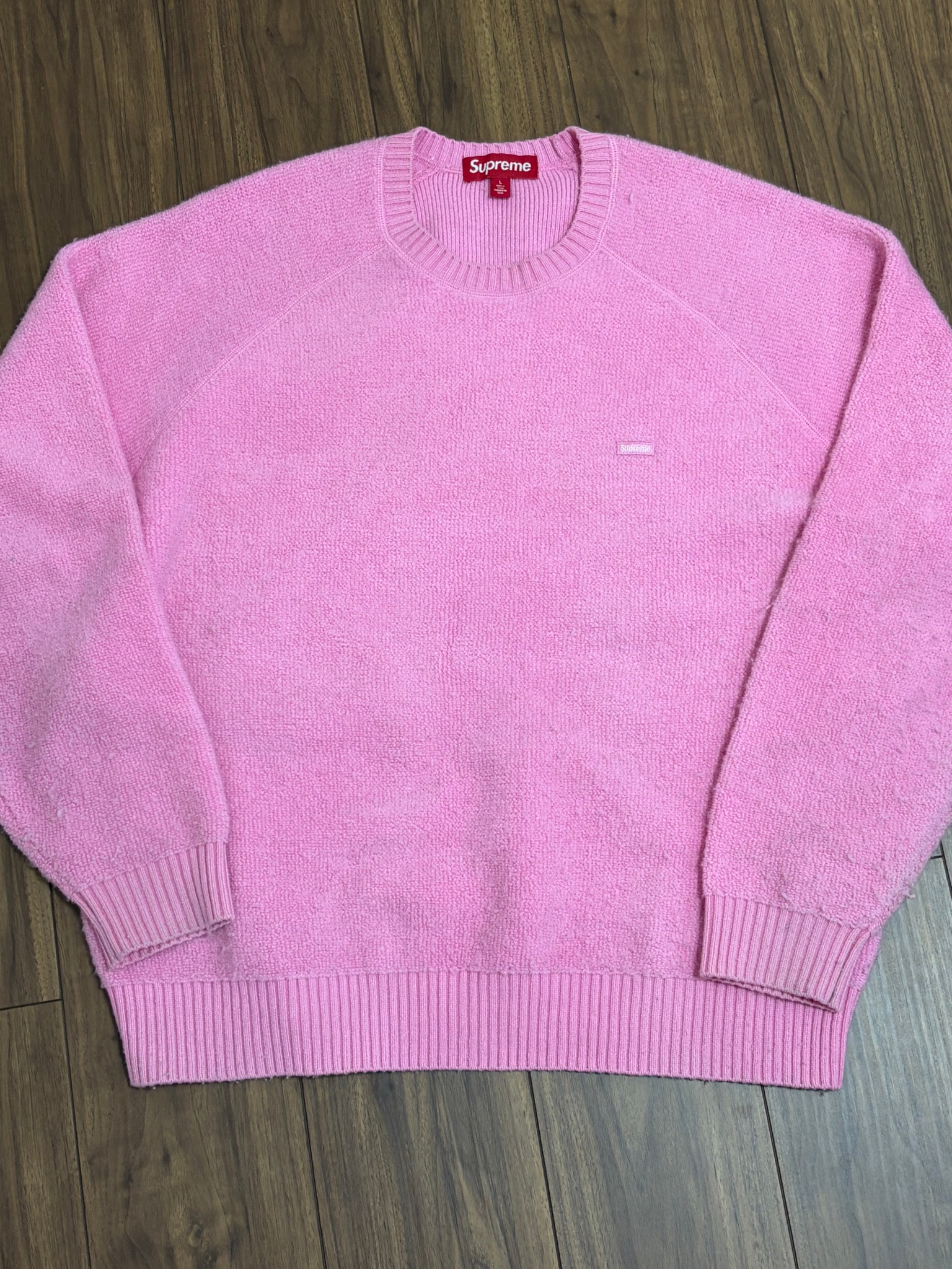 Supreme Terry Small Box Sweater "Pink"