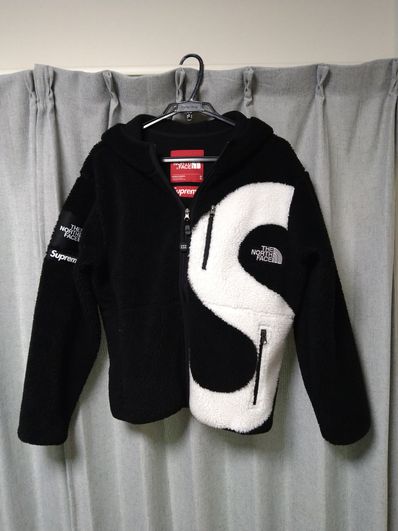 Supreme x The North Face S Logo Hooded Fleece Jacket "Black"