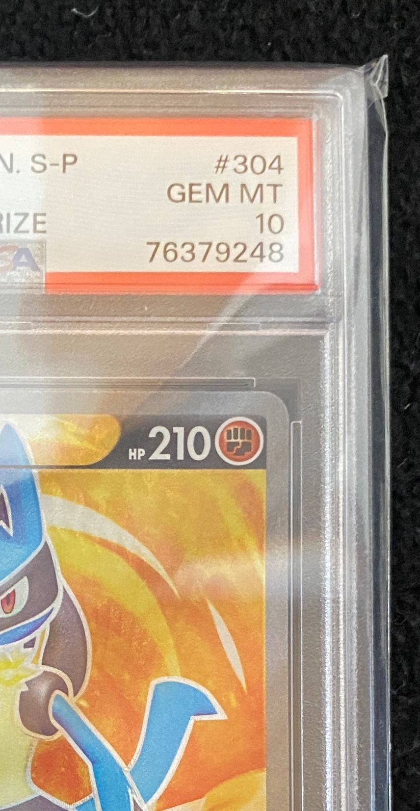 PSA10】ルカリオV SR: 争奪戦プロモ (シールド戦ルカリオ) [S-P 304 PSA10】ルカリオV SR: 争奪戦プロモ (シールド戦ルカリオ) [S-P 304