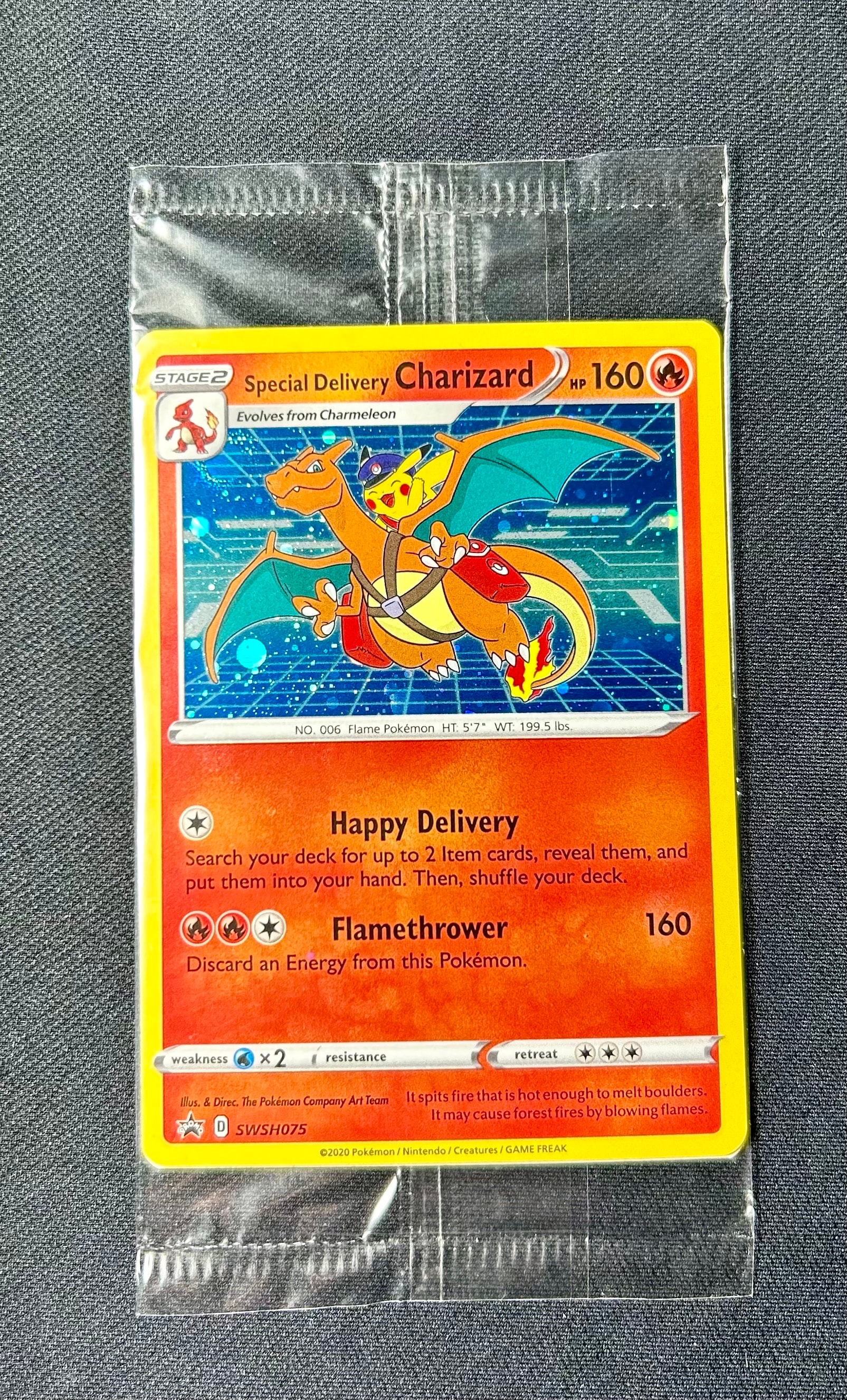 PSA10】スペシャルデリバリーリザードン P [SWSH075]【英語版】(ソード