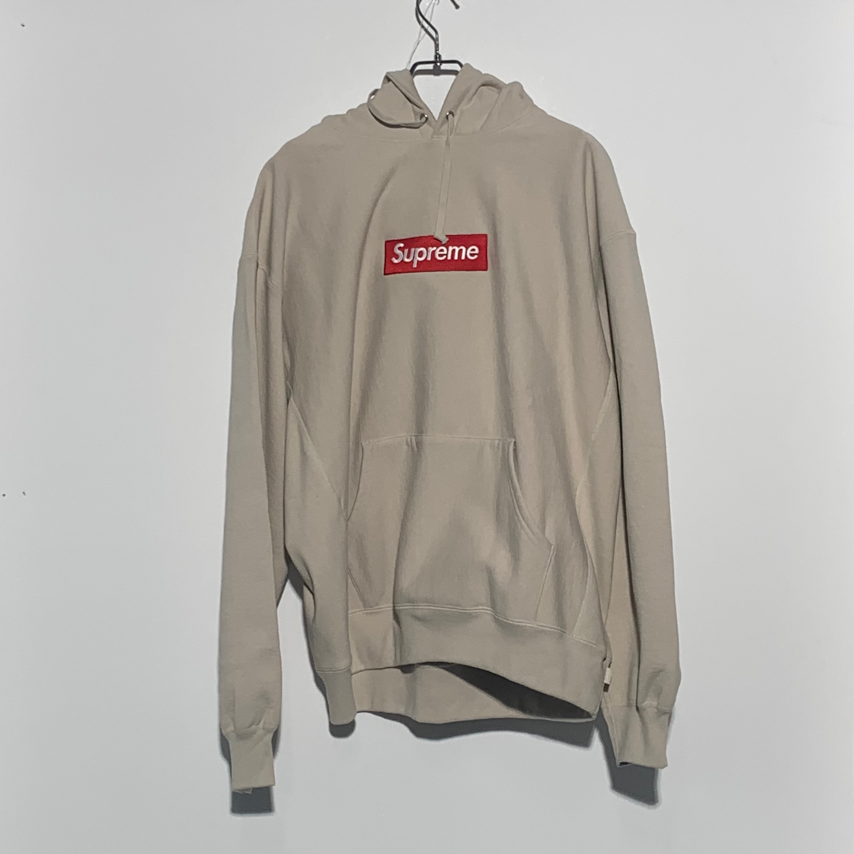 Supreme Box Logo Hooded Sweatshirt "Stone" (24FW)
