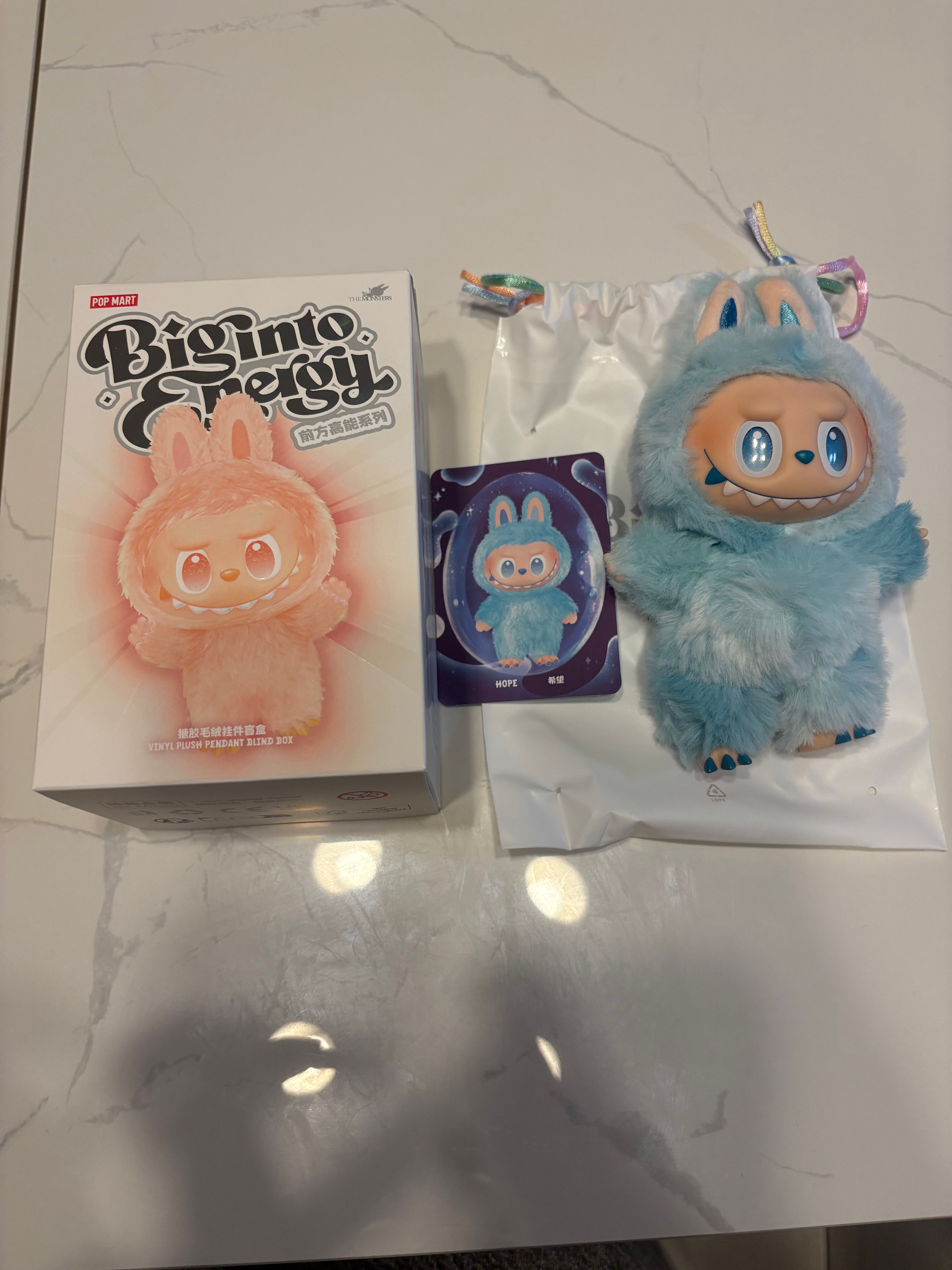 POP MART THE MONSTERS (LABUBU) Big into Energy Series Plush Pendant HOPE