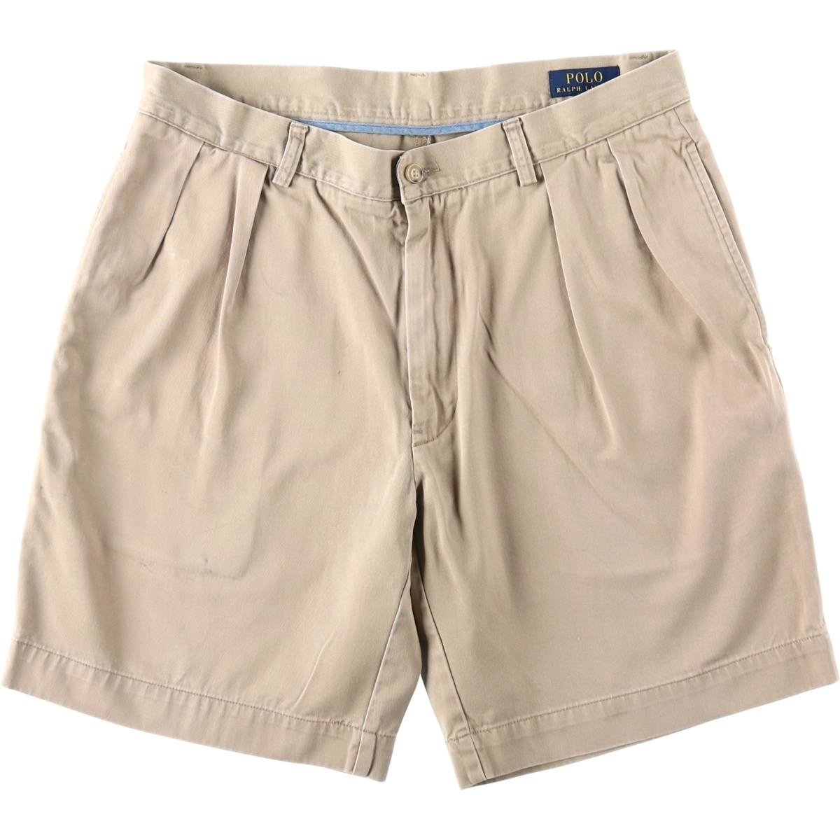 古着 ラルフローレン Ralph Lauren POLO RALPH LAUREN CLASSIC FIT PLEATED 9'' ツータック チノショーツ ショートパンツ メンズw34相当/eaa653436