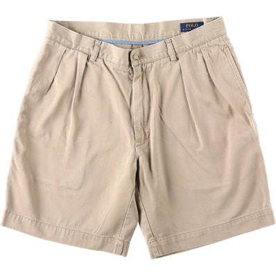 古着 ラルフローレン Ralph Lauren POLO RALPH LAUREN CLASSIC FIT PLEATED 9'' ツータック チノショーツ ショートパンツ メンズw34相当/eaa653436