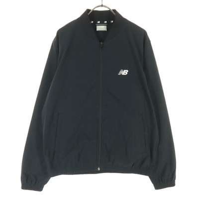 NEW BALANCE ニューバランス ワンポイントロゴ 長袖 ジップジャケット M ブラック