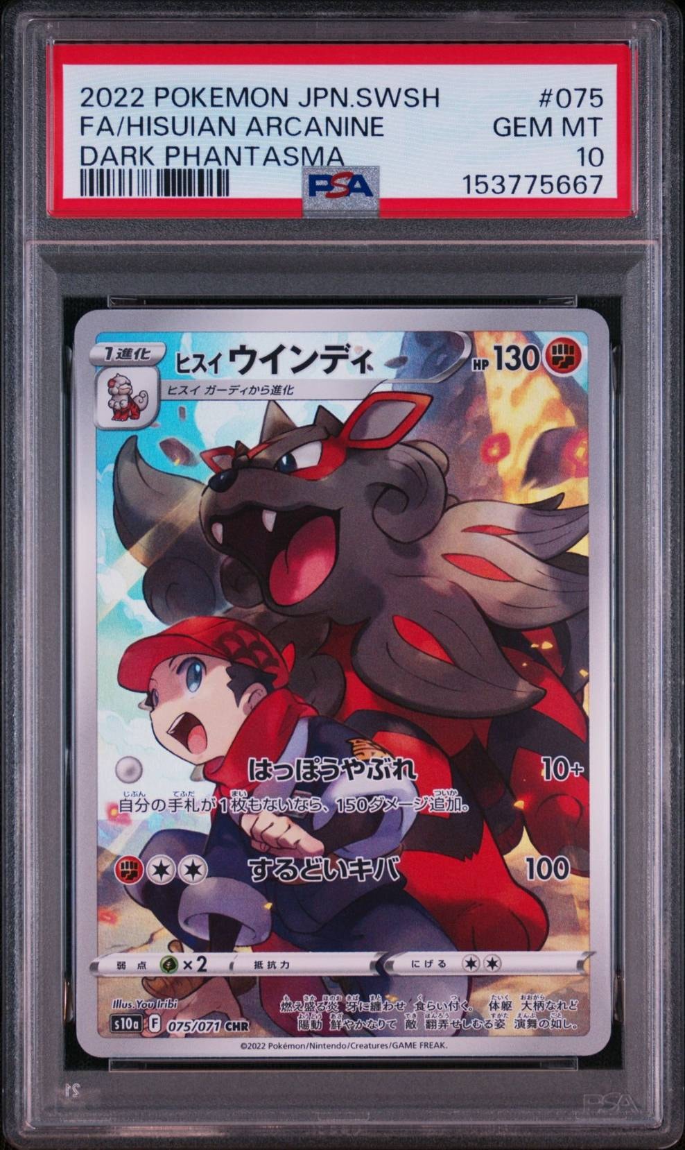 Hisuian Arcanine CHR[s10a 075/071](Enhanced Expansion Pack"Dark Fantasma")