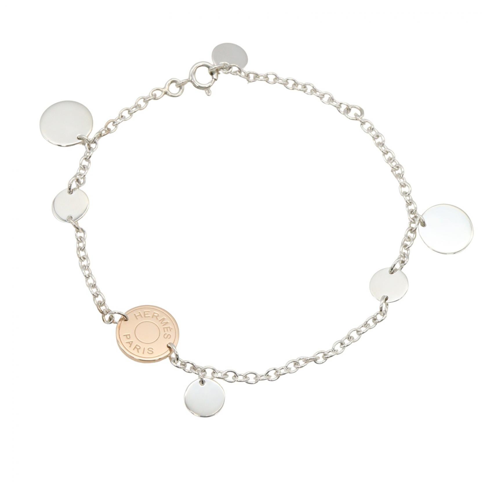 エルメス HERMES コンフェッティ ブレスレット LG ブレスレット アクセサリー K18PG(ピンクゴールド) シルバー925 レディース ゴールド系 / シルバー系 【中古】