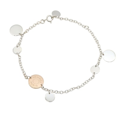 エルメス HERMES コンフェッティ ブレスレット LG ブレスレット アクセサリー K18PG(ピンクゴールド) シルバー925 レディース ゴールド系 / シルバー系 【中古】