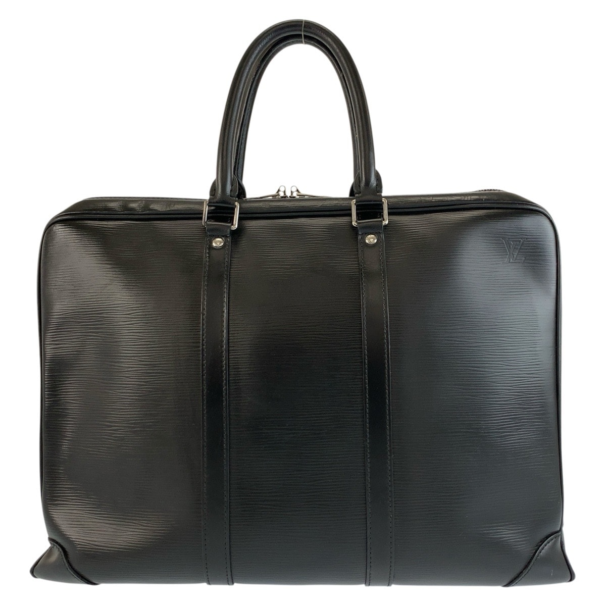 LOUIS VUITTON ルイヴィトン エピ ポルトドキュマンヴォワヤージュ ブラック 黒 シルバー金具 レザー ビジネスバッグ ブリーフケース 1-0294314 【中古】