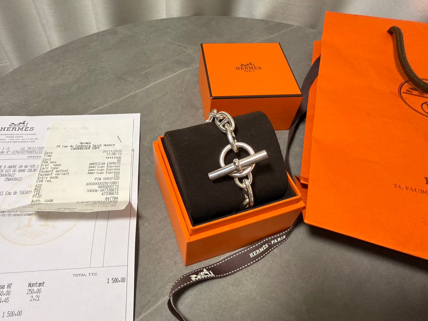 Hermes Chaine D'ancre GM Bracelet "Silver"