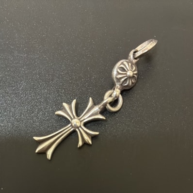 Chrome Hearts 1 Ball Tiny CH Cross Charm "Silver"