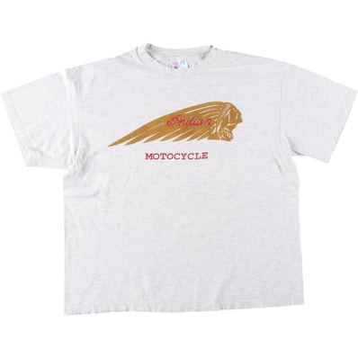 古着 90年代 ヘインズ Hanes BEEFY-T INDIAN MOTORCYCLE インディアンモーターサイクル モーターサイクル バイクTシャツ USA製 メンズL相当 ヴィンテージ/eaa645126