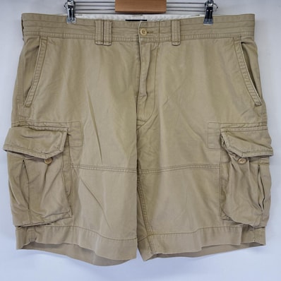 古着 ポロ・ラルフローレン POLO RALPH LAUREN ショートパンツ チノパン カーゴ 大きいサイズ ポロチノ 半ズボン ハーフパンツ 短パン w42 ベージュ メンズ