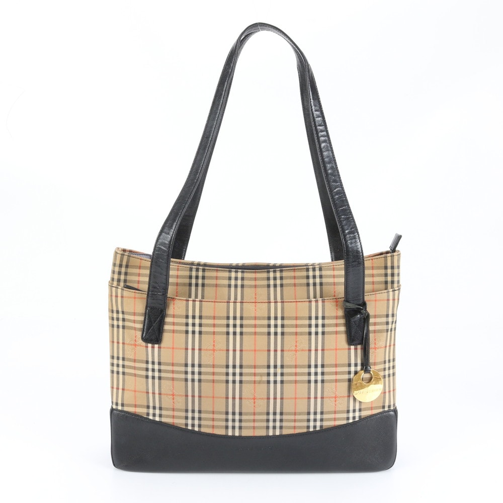 ■極美品 バーバリー ノバ チェックシャドーホーストート バッグ
