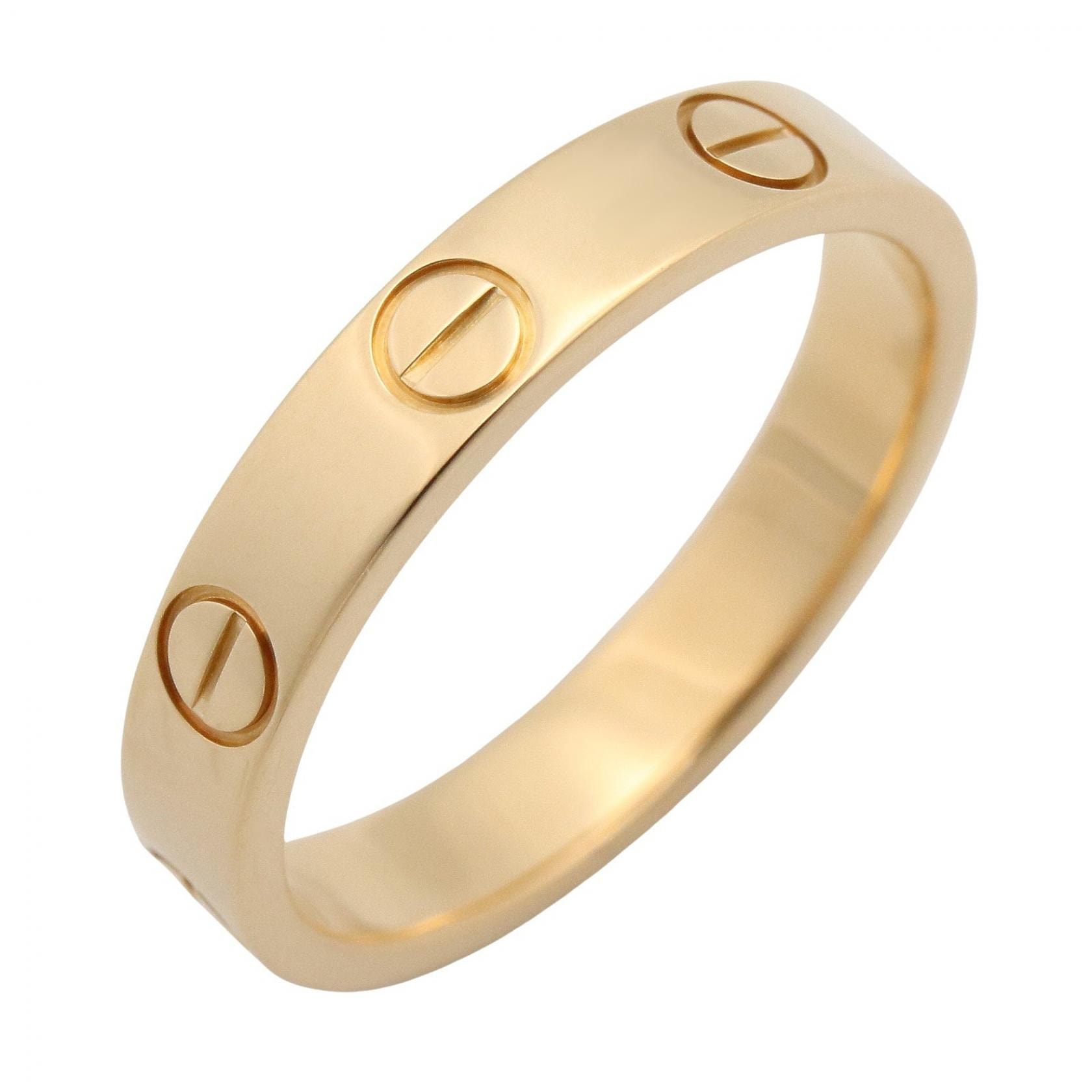 カルティエ CARTIER ミニラブリング リング・指輪 ジュエリー K18(イエローゴールド) メンズ レディース ゴールド系 B4085000 【中古】