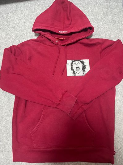 Supreme / AKIRA Patches Hooded Sweatshirt "Burgundy"