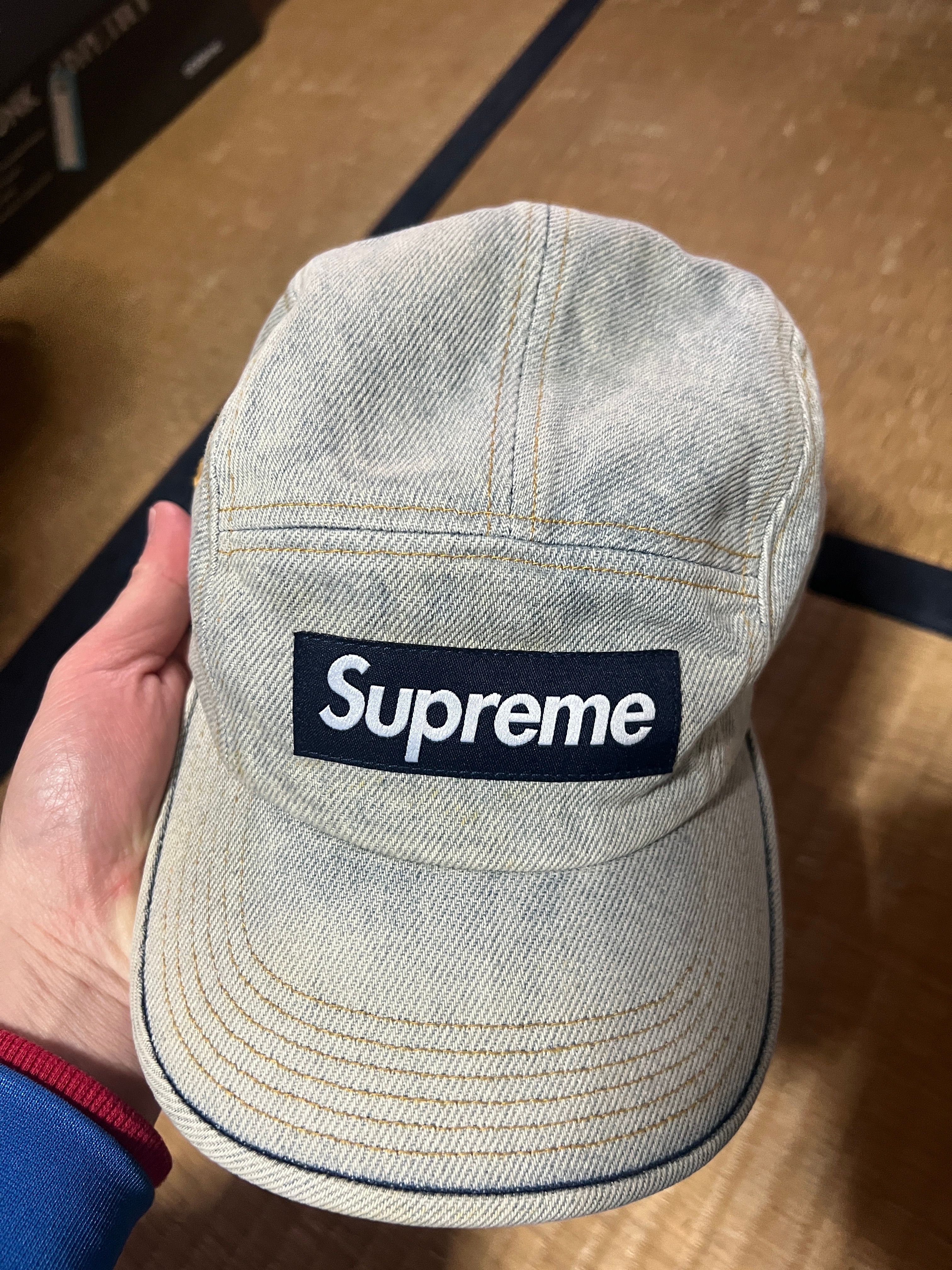 Supreme Denim Camp Cap "Dirty Indigo" (23SS)