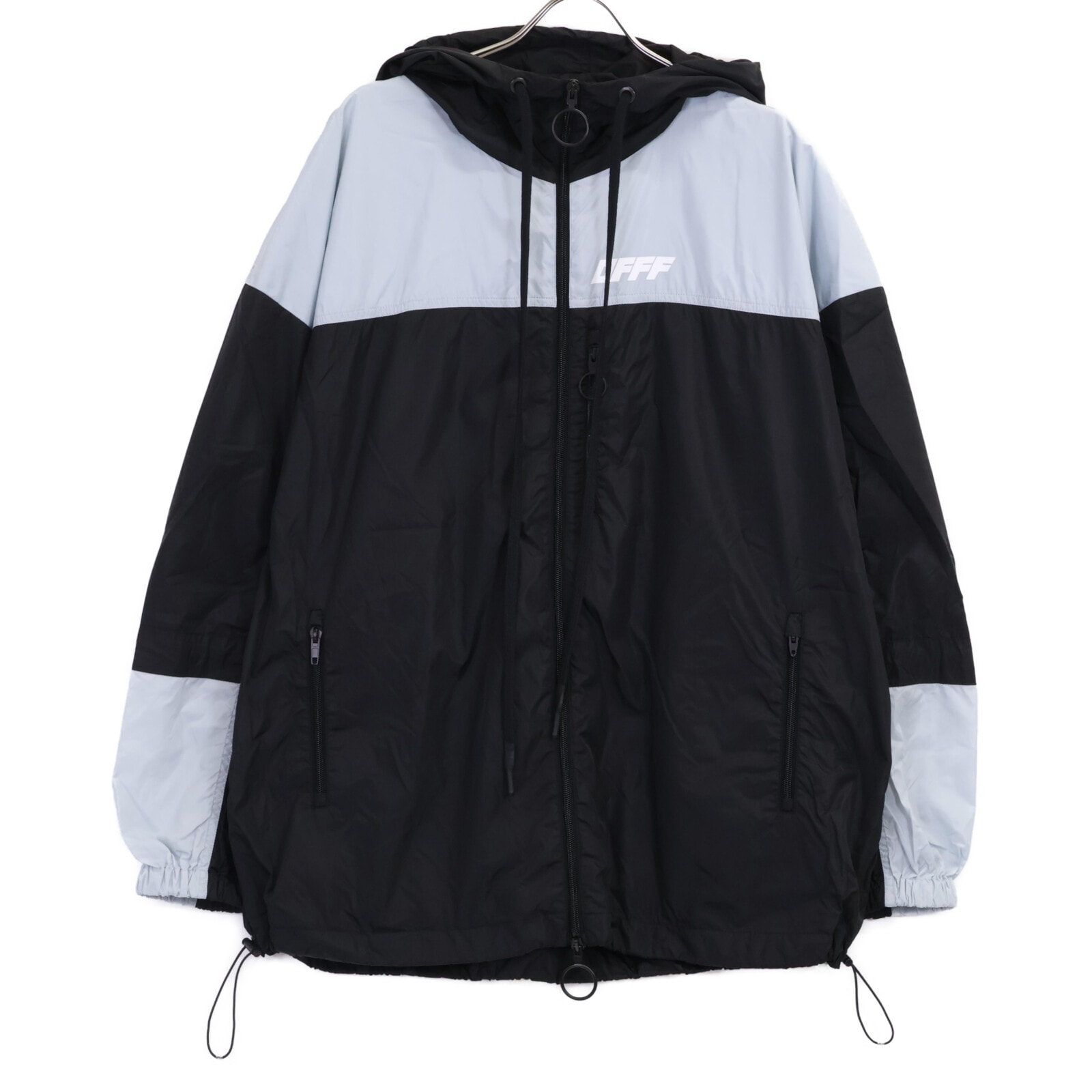 オフホワイト 美品 OMEA169E19E06003 UNFINISHED WINDBREAKER XS