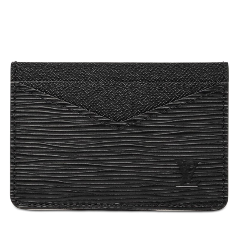 ルイ ヴィトン エピ ネオ ポルトカルト カードケース パスケース M67210 ノワール ブラック レザー レディース LOUIS VUITTON 【中古】