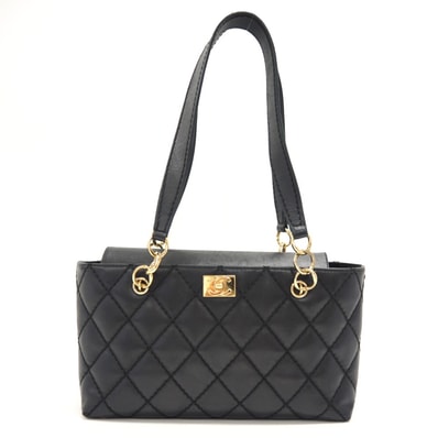 シャネル CHANEL ショルダーバッグ ココマーク ワイルドステッチ ワンショルダーバッグ ブラック