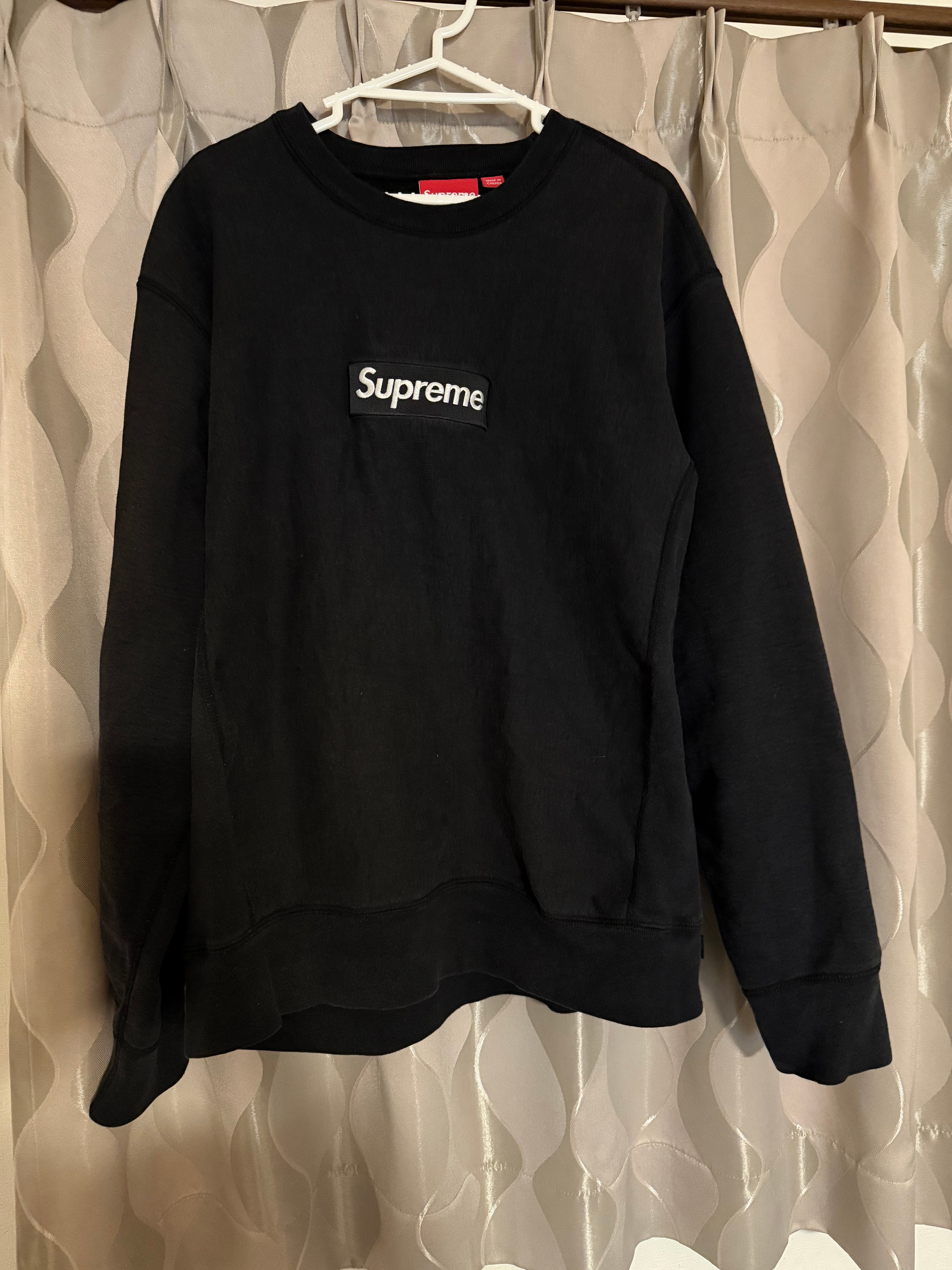 Supreme Box Logo Crewneck Sweatshirt "Black" (18FW)