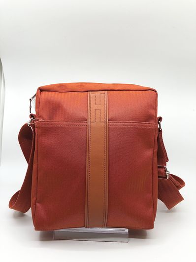 Hermes Acapulco Shoulder Bag NylonCanvas "Orange"