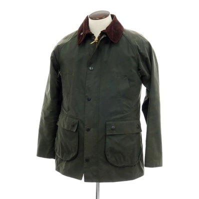 【中古】バブアー Barbour SL BEDALE ワックスコットン ファーライナーベスト付き フィールドジャケット オリーブ【サイズ40】【メンズ】