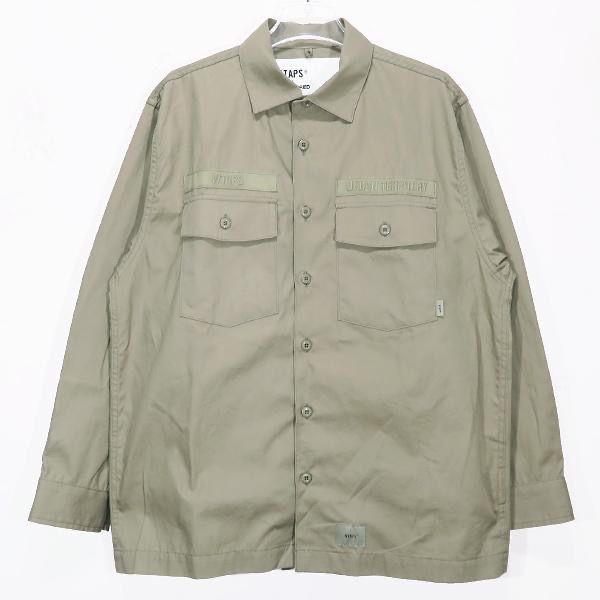 Wtaps CBW / LS / Cotton. Poplin "Olive Drab"