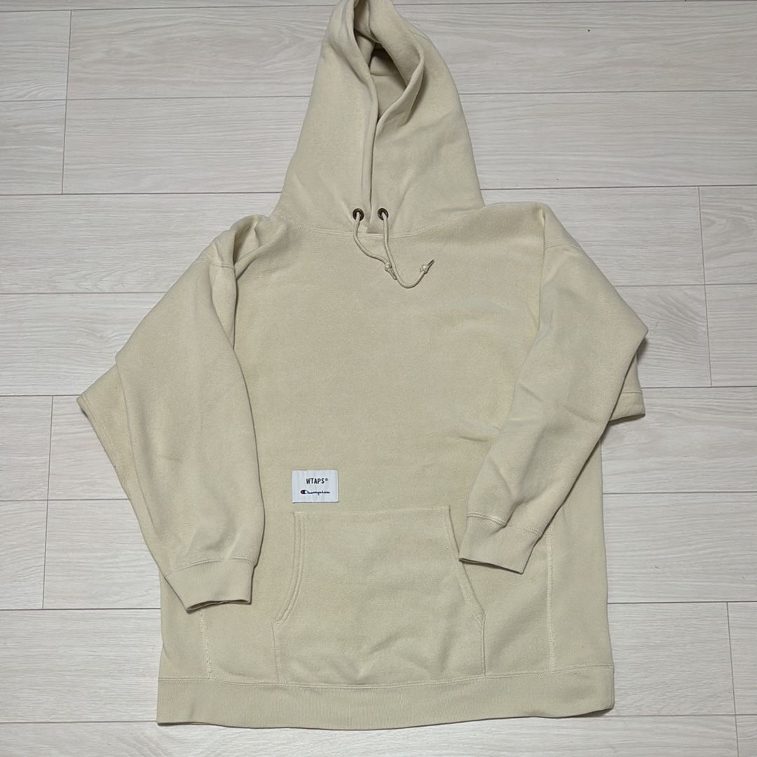 Wtaps ACADEMY / HOODED / COTTON. CHAMPION. REVERSE WEAVE "Sand"(782)