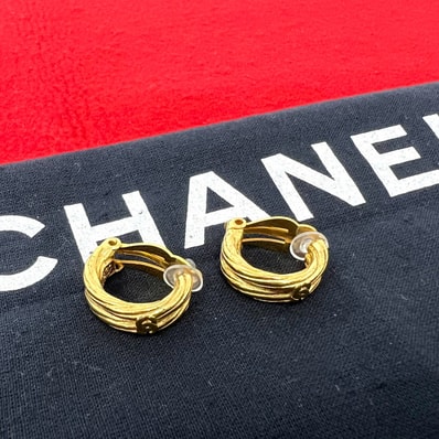 CHANEL シャネル ココマーク モチーフ イヤリング GP イヤリング ゴールド
44491