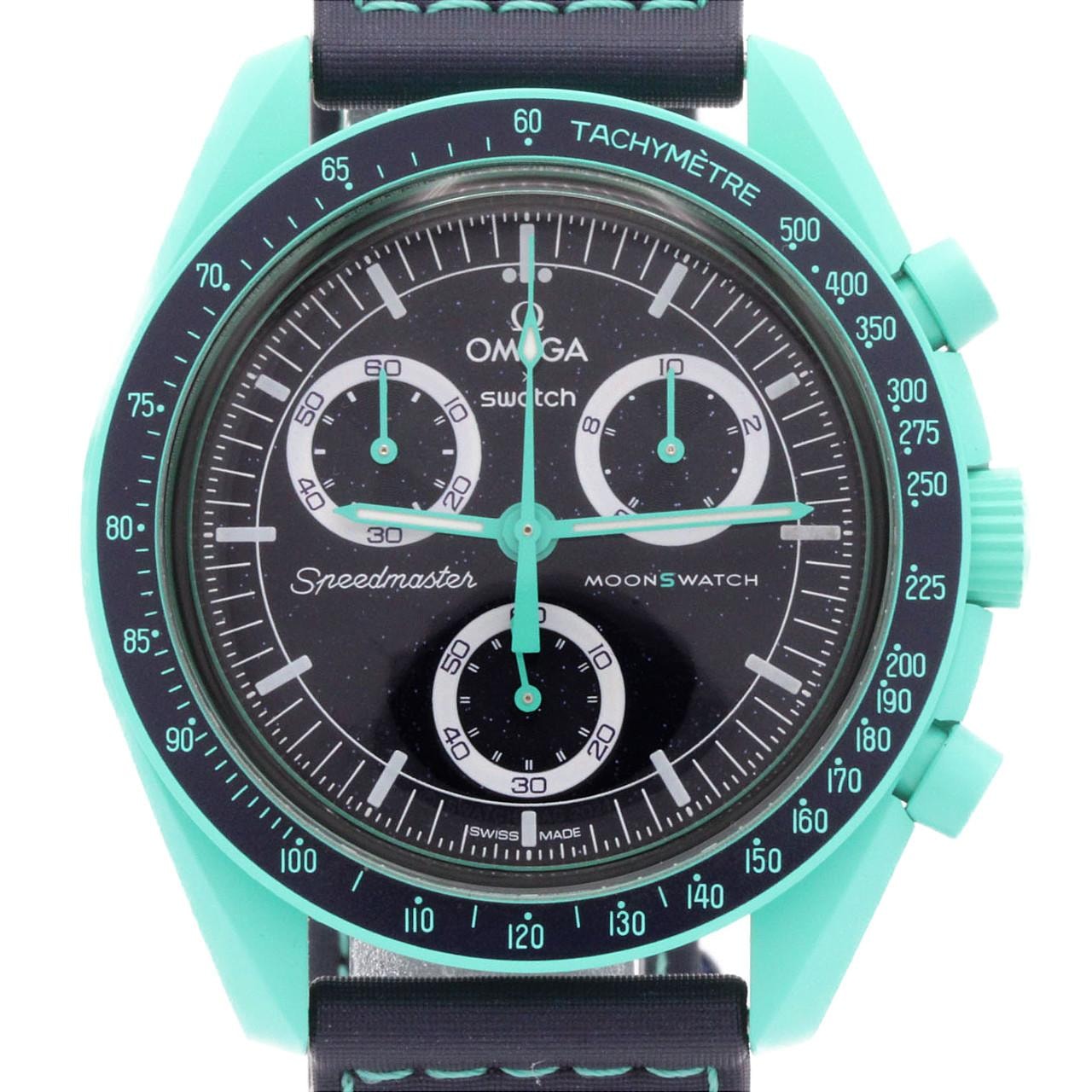 スウォッチ スウォッチxオメガ・ミッションオンアース ポーラーライツ S033L103 バイオセラミック クォーツ