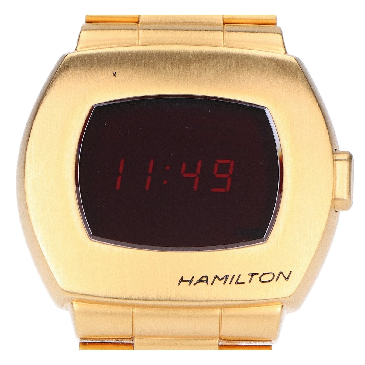 ハミルトン 【美品/1970本限定モデル】H52424130 アメリカン クラシック PSR Digital Quartz イエローゴールドPVD