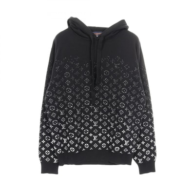 ルイ・ヴィトン LOUIS VUITTON モノグラムグラディエント フーディ パーカー 衣料品 トップス コットン メンズ ブラック系 / ホワイト系 【中古】