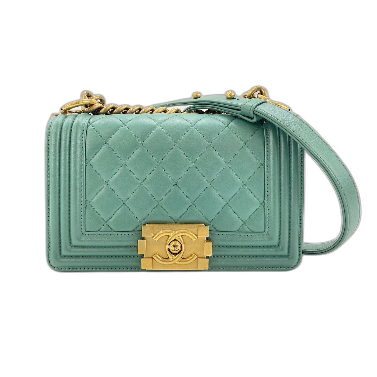 シャネル CHANEL ボーイシャネル ショルダーバッグ ラムスキン【中古】
