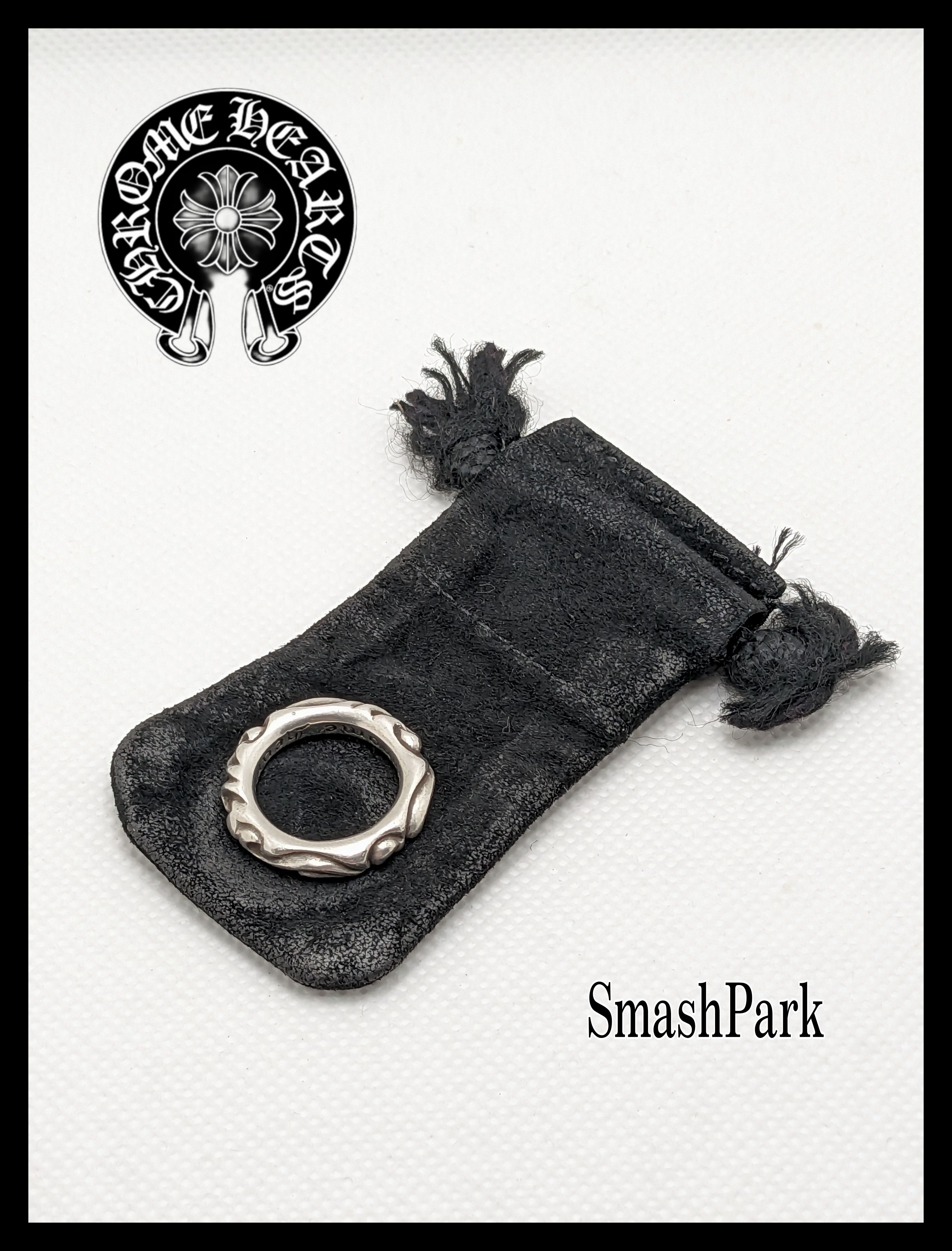 Chrome Hearts Scroll Band Ring "Silver"