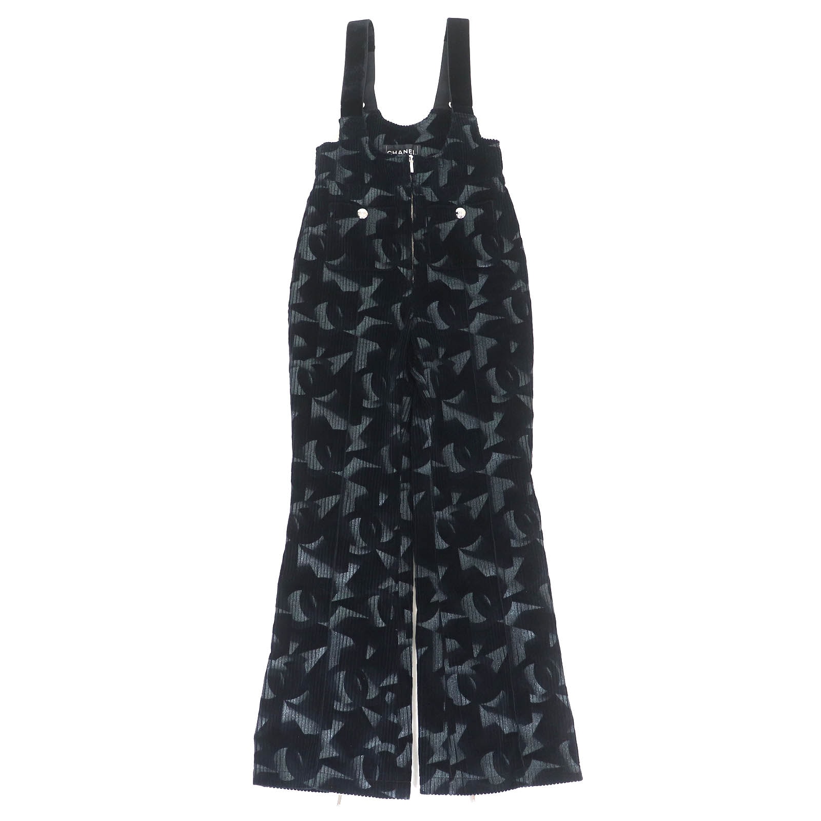 美品 シャネル サロペット ブラック系 レディース 34 P77394