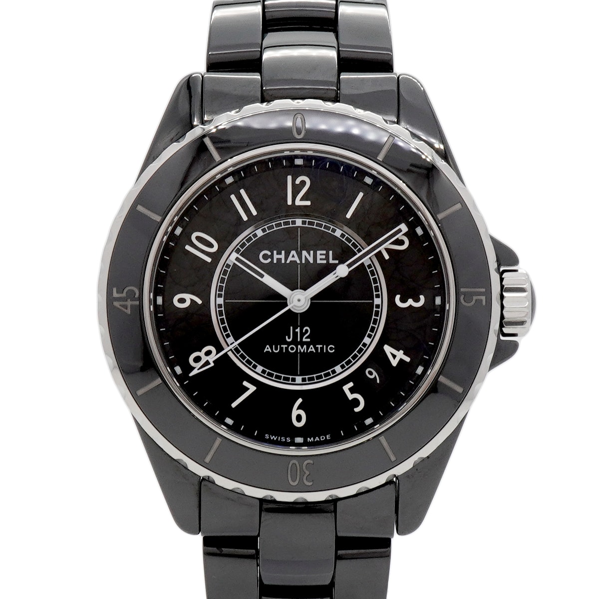 ★最終価格★SALE【6whb0128】シャネル J12 H5697 黒文字盤【中古】腕時計 メンズ