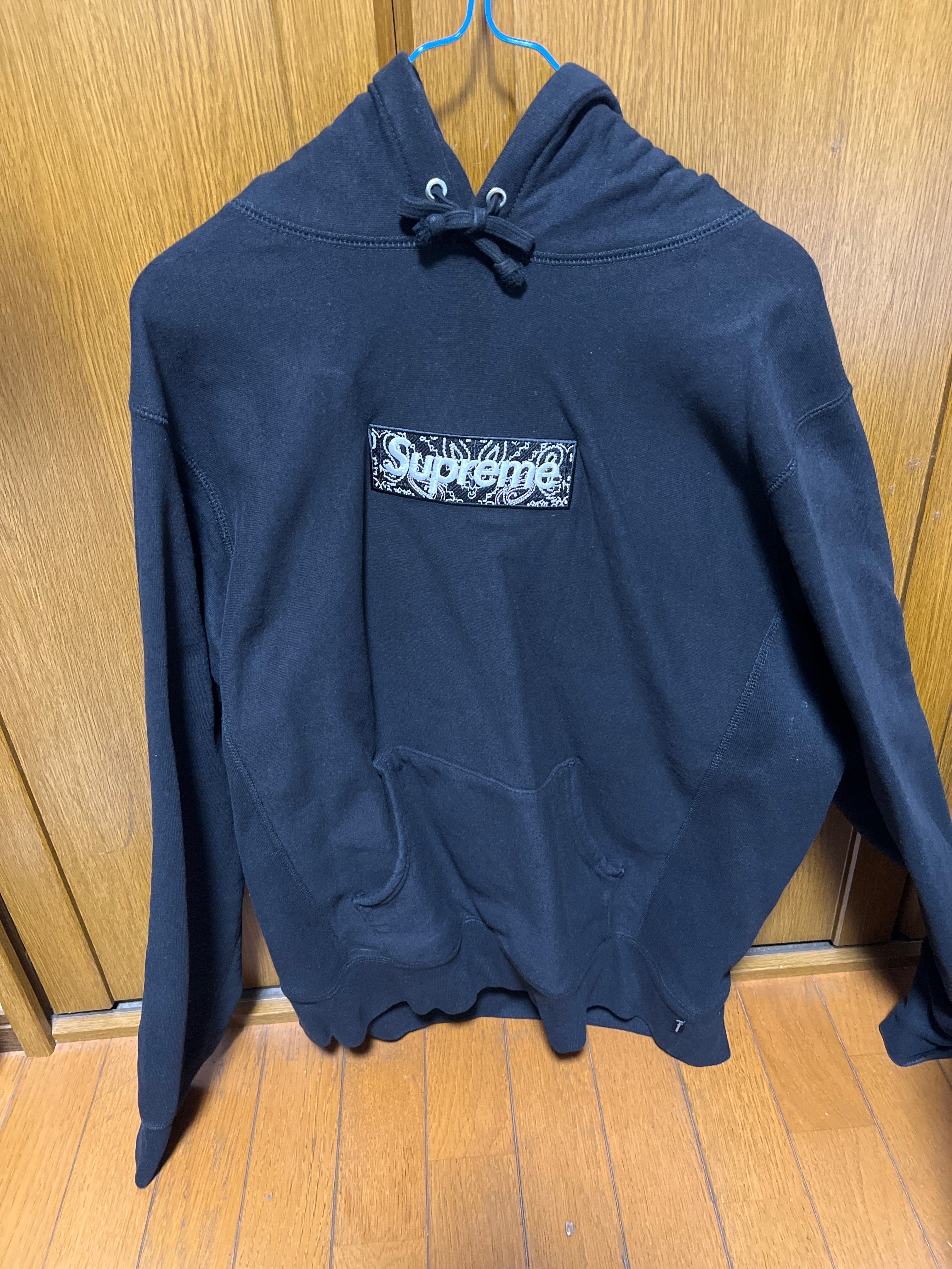 Supreme Bandana Box Logo Hooded Sweatshirt "Black"