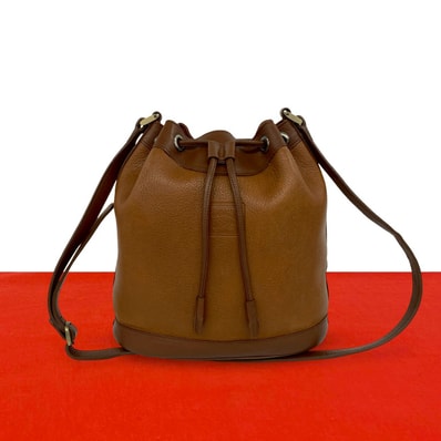 BURBERRY バーバリー ロゴ ノバチェック レザー ショルダーバッグ ブラウン
68525