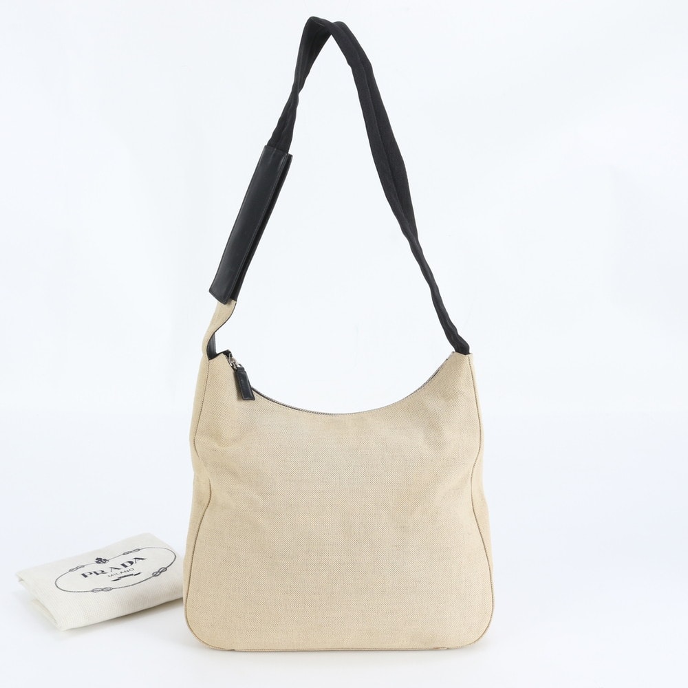 ■美品 プラダ ホーボー トライアングルロゴショルダーバッグ