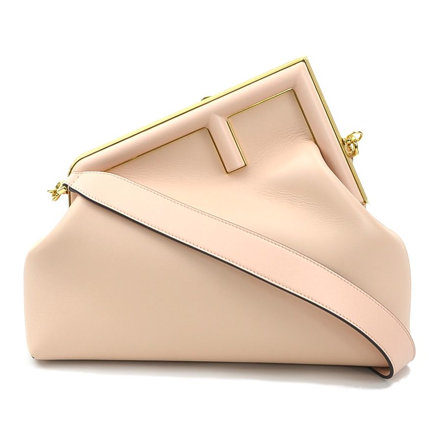 フェンディ FENDI ショルダーバッグ ファースト ミディアム レザー ピンク レディース 8BD127 ABVE【中古】 99975i