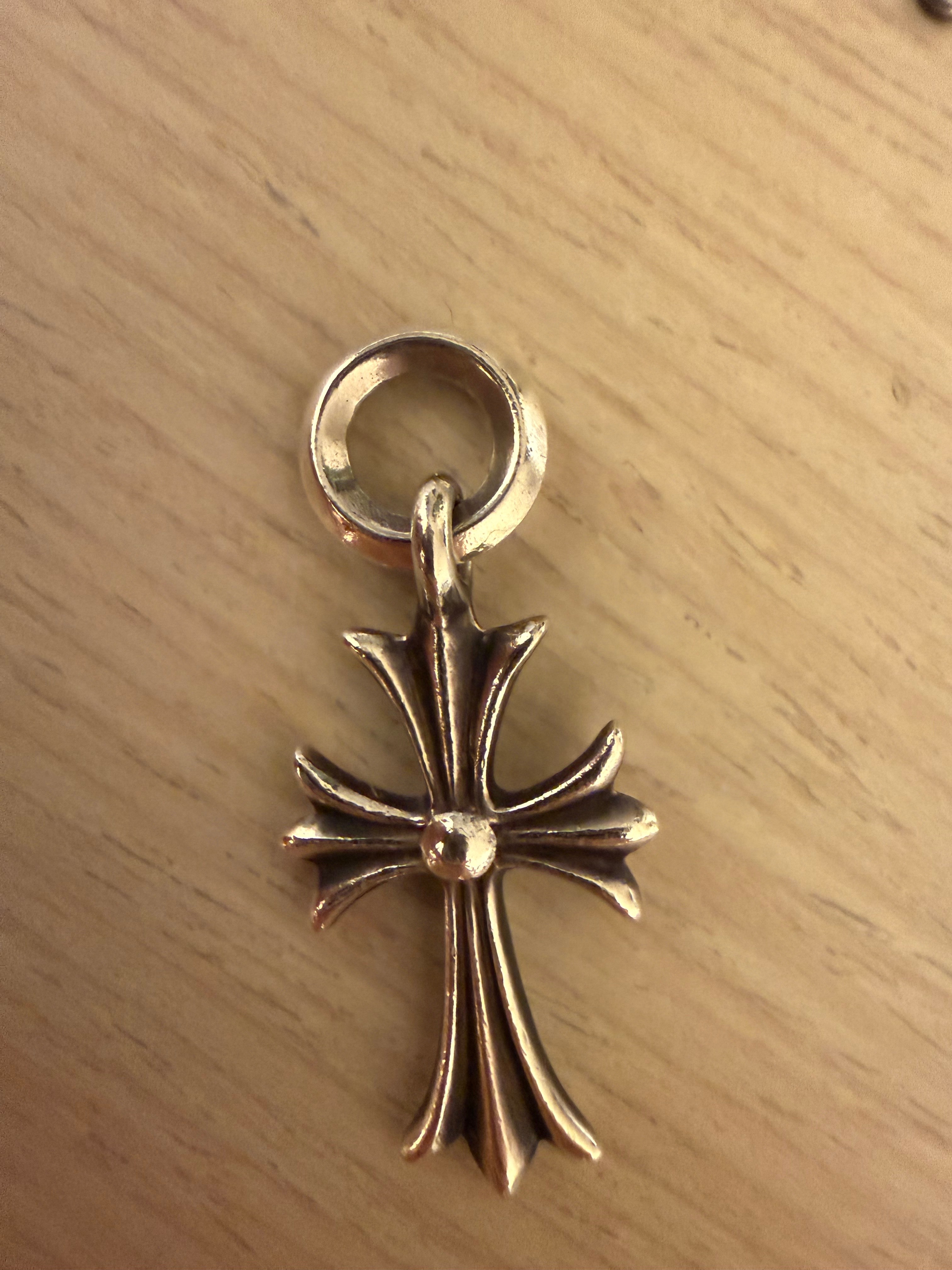 Chrome Hearts Tiny CH Cross Charm "Silver"