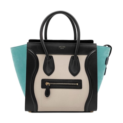 CELINE セリーヌ ラゲージ ハンドバッグ
マイクロ ショッパー レザー スウェード ベージュ レディース
【中古】