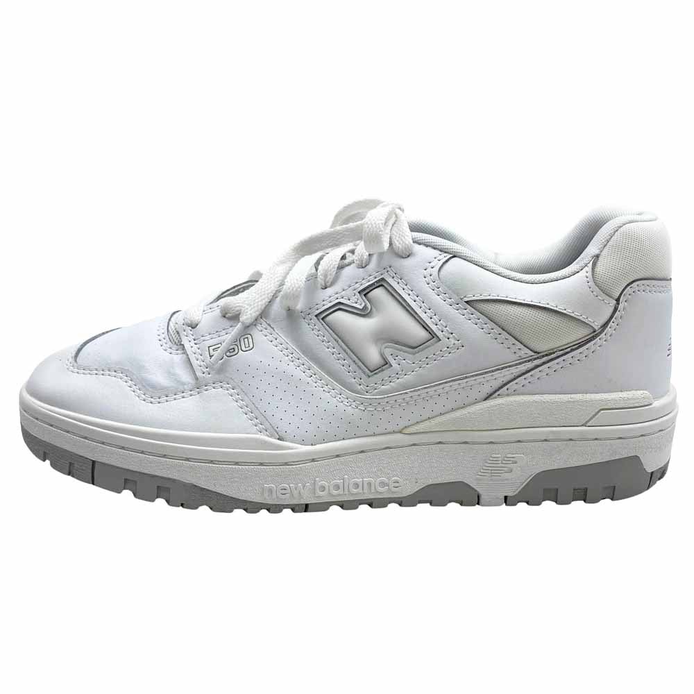 NEW BALANCE ニューバランス スニーカー BB550PB1 WHITE GRAY ホワイト グレー ローカット スニーカー ホワイト系 27cm【美品】【中古】