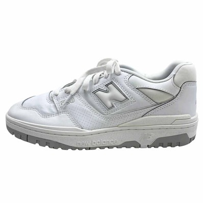 NEW BALANCE ニューバランス スニーカー BB550PB1 WHITE GRAY ホワイト グレー ローカット スニーカー ホワイト系 27cm【美品】【中古】