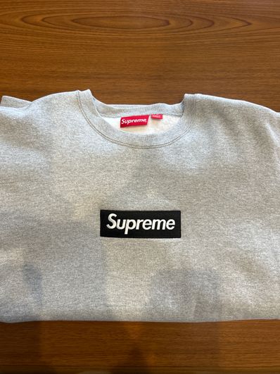 Supreme Box Logo Crewneck "Heather Grey" (22FW)