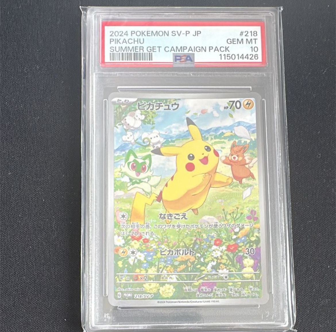 ピカチュウ P [SV-P 218](プロモカードパック「ポケカの夏がキタ!プロモカードGetキャンペーン!」)