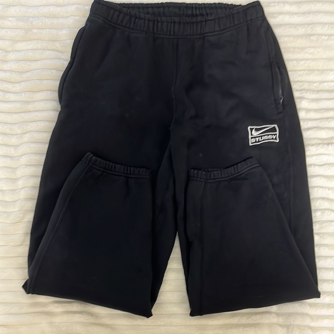 Stussy x Nike Stone Washed Fleece Pant "Black" (US Size) FN5235-010
